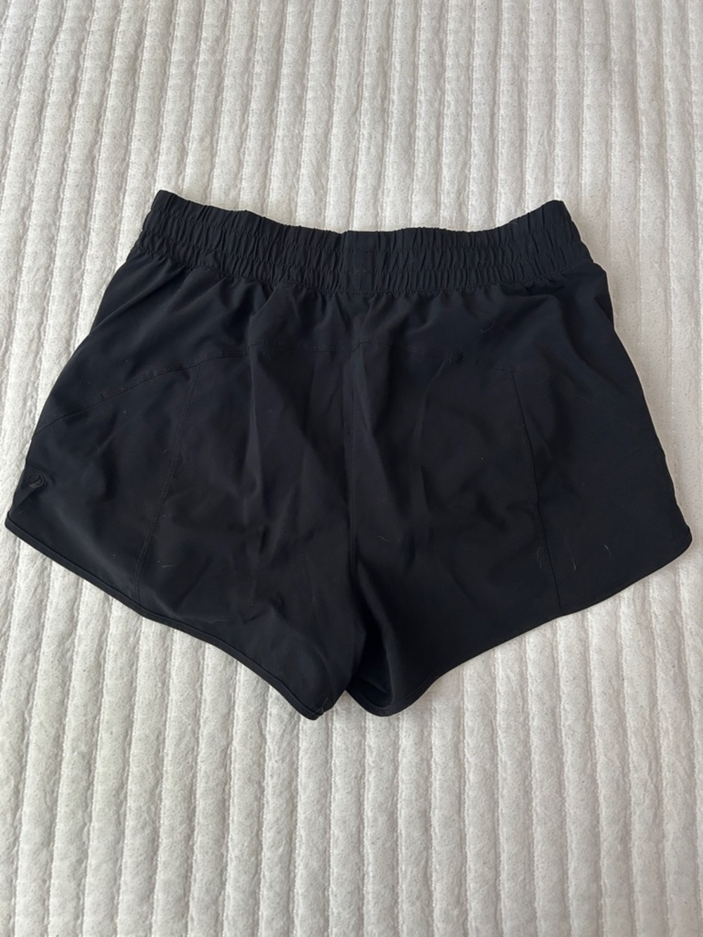 CRZ YOGA Black Athletic Running Shorts with Zip Pocket - Picture 3 of 5